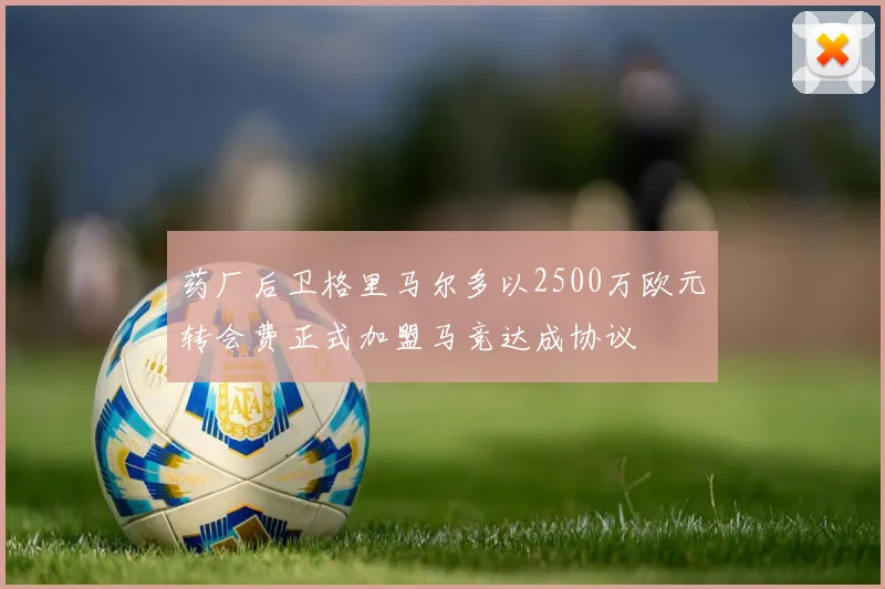 药厂后卫格里马尔多以2500万欧元转会费正式加盟马竞达成协议